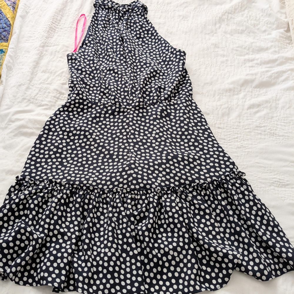 Betsey Johnson Black and White Polka Dot Kids Dress